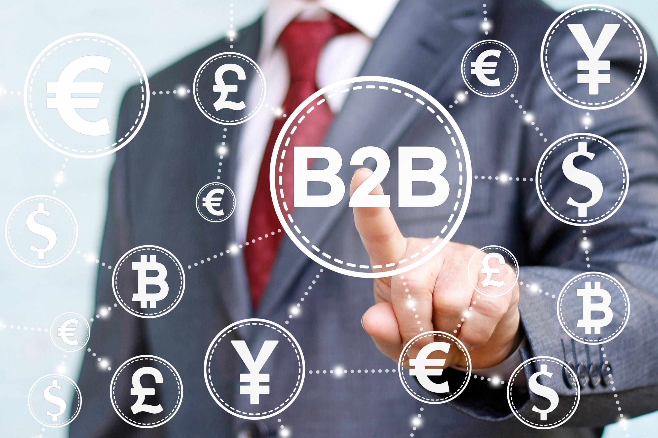 Business finance internet shopping trade exchange concept. Busin